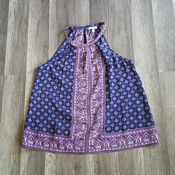 Joie Bradie Navy Blue Silk Tank Top S - Picture 4 of 10